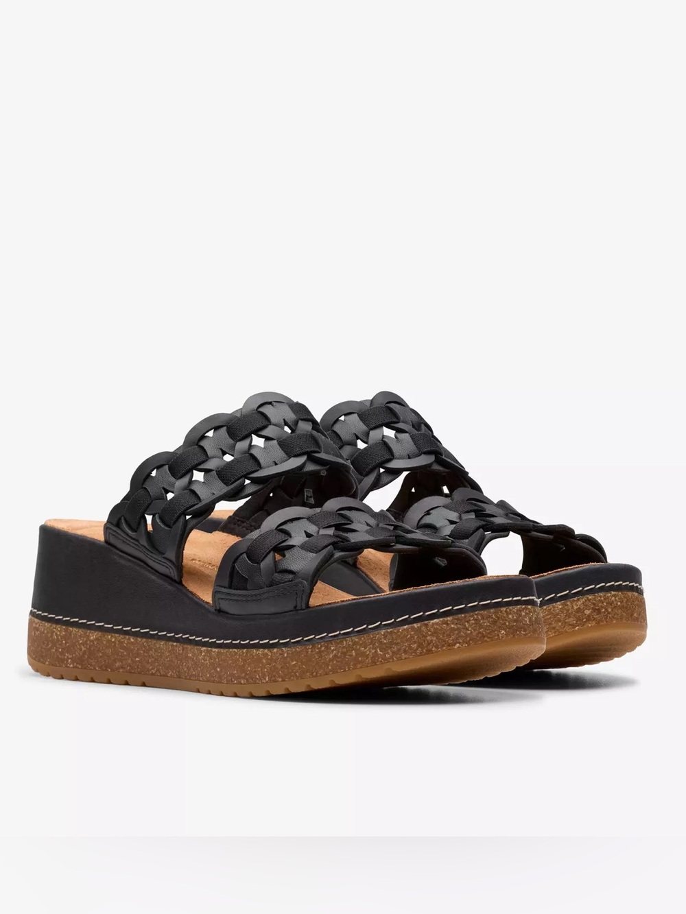 Clarks Kassandra Mule Wedge Sandals